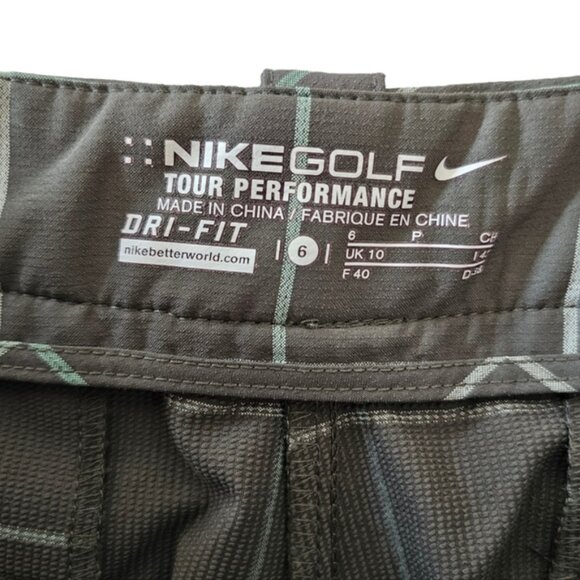 Nike Golf grey checkered grey pants size 6 - Picture 10 of 10
